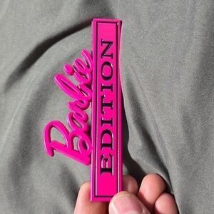 metal Barbie Edition Car Truck SUV Emblem for Fender, Trunk, Tailgate